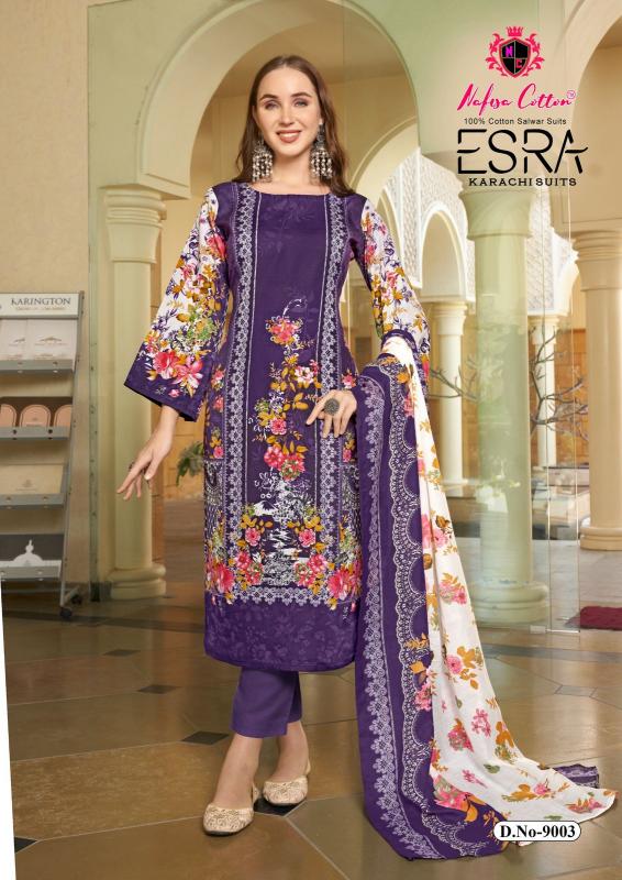 NAFISA ESRA VOL-9 KARACHI DRESS MATERIAL WHOLESALE AHMEDABAD