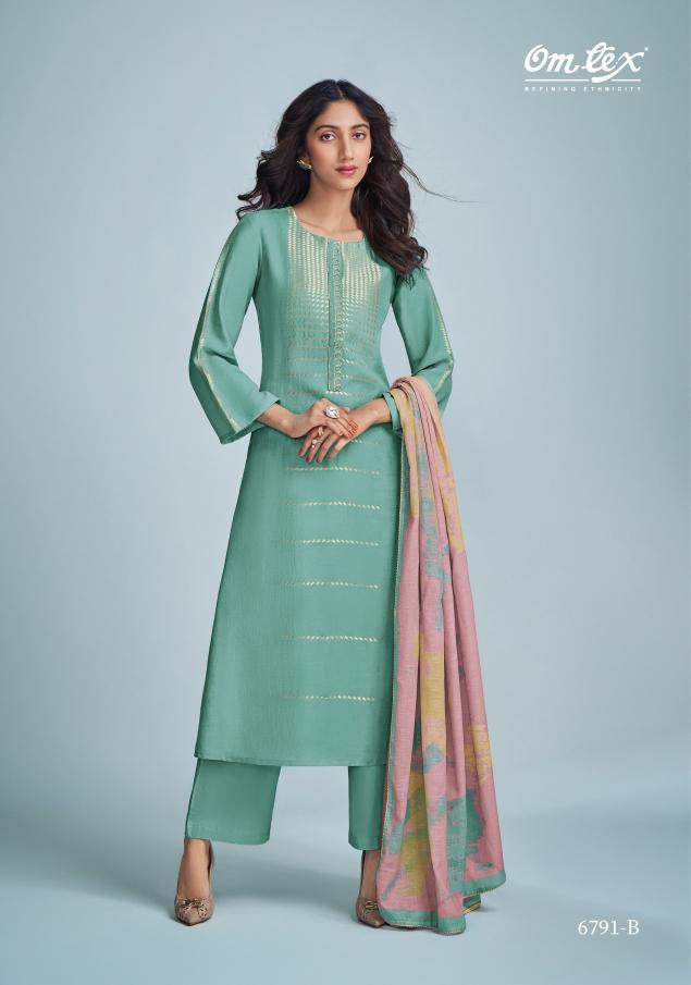 OMTEX GREBE LINEN LADIES DRESS MATERIAL WHOLESALERS IN MUMBAI