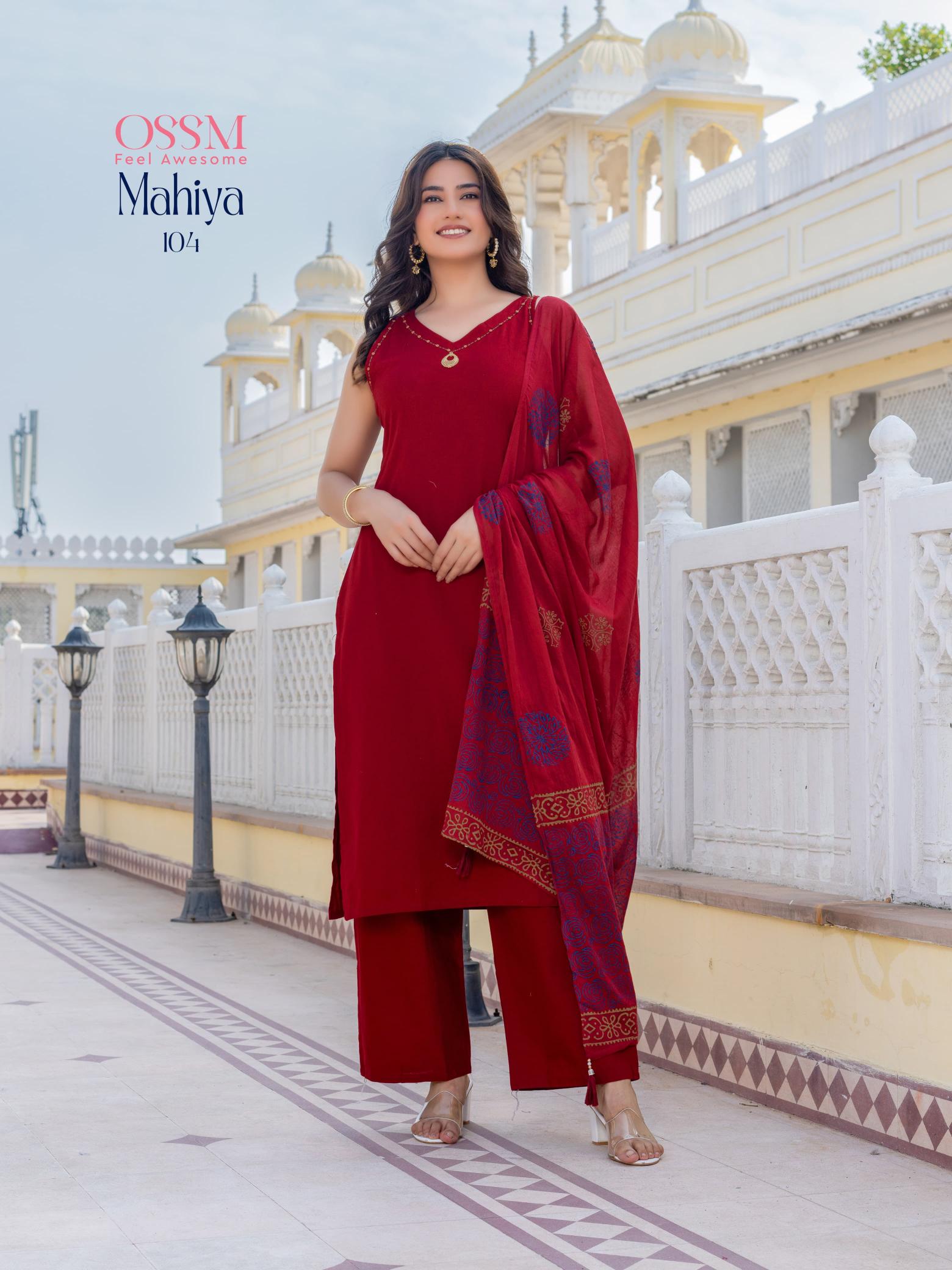 OSSM MAHIYA CORD PLAZZO SET WITH DUPATTA KURTI SET SUPPLIER IN MUMBAI