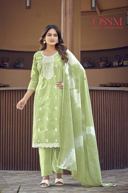 OSSM MANTRA SUMMER COLLECTION KURTI PANT WITH DUPATTA SET WHOLESALE ONLINE INDIA