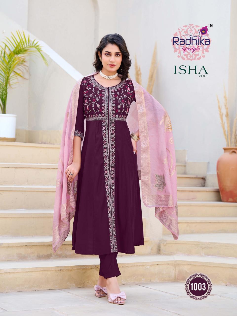 RADHIKA LIFE STYLE ISHA VOL 1 WHOLESALE KURTI MANUFACTURERS IN SURAT