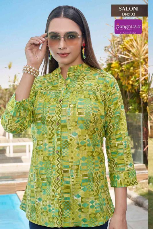 RANGMAYA SALONI COTTON SHORT TOP WHOLESALE DEALER IN INDIA