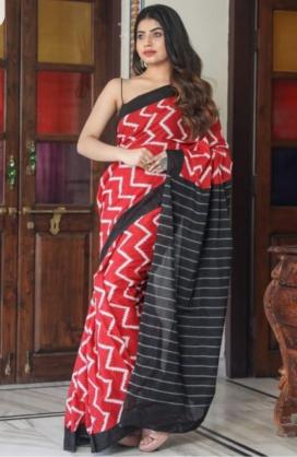 RIONA MULMUL COTTON SCREEN PRINT WHOLESALE SAREE DEALER IN SURAT