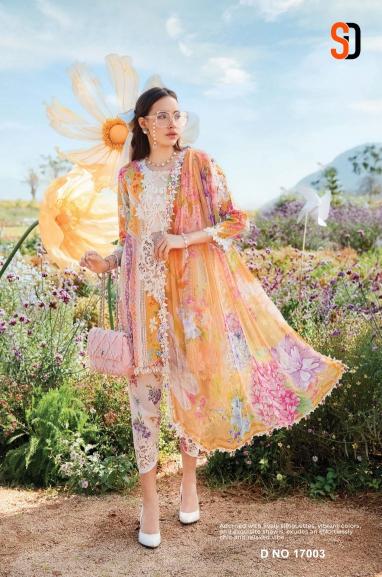 SHARADDHA DESIGNER M.PRINT -17 PAKISTANI LAWN SUITS WHOLESALE IN MUMBAI