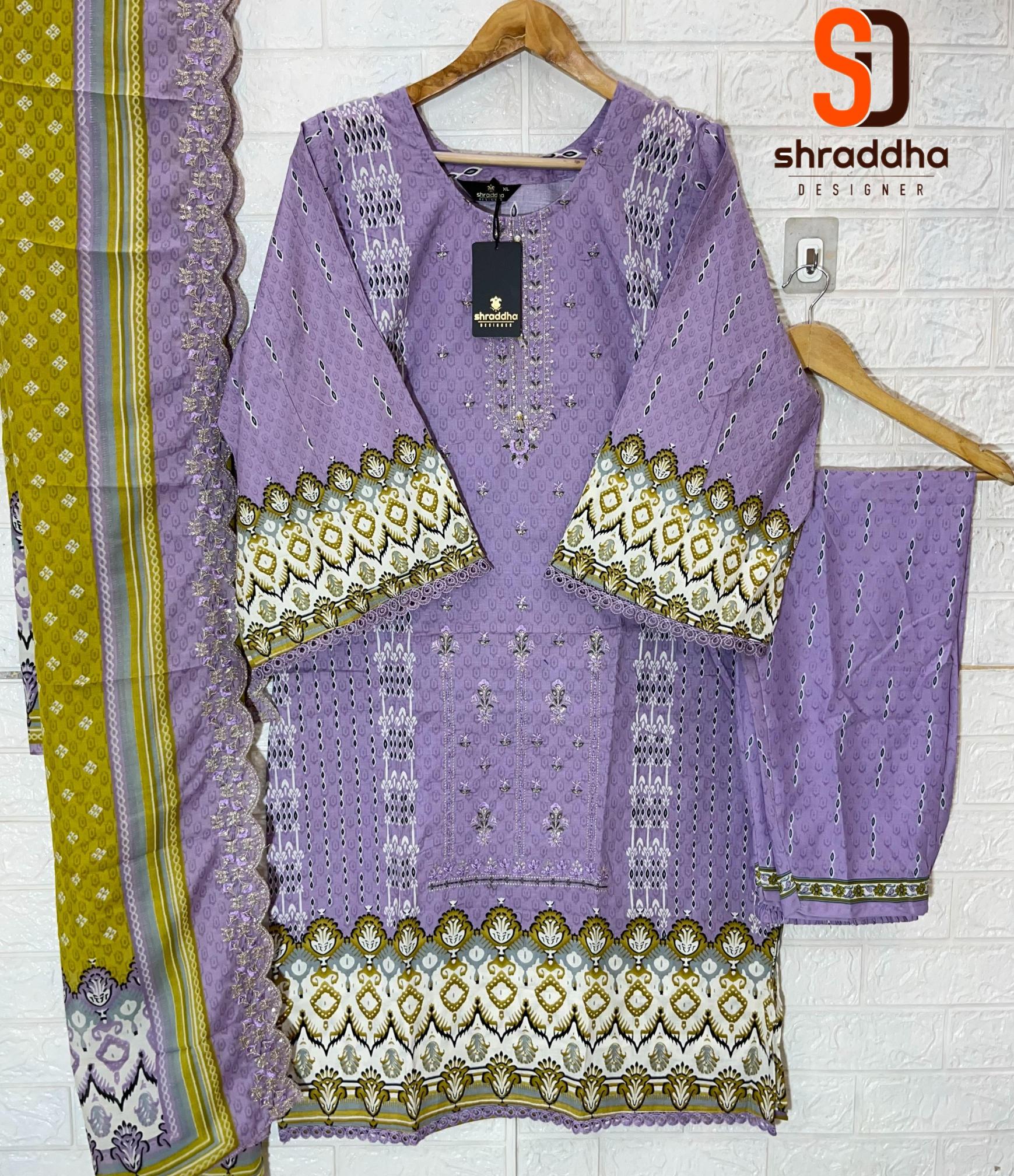 SHARDDHA DESIGNER BIN SAEED VOL-13 COTTON DRESS WHOLESALERS IN INDIA  