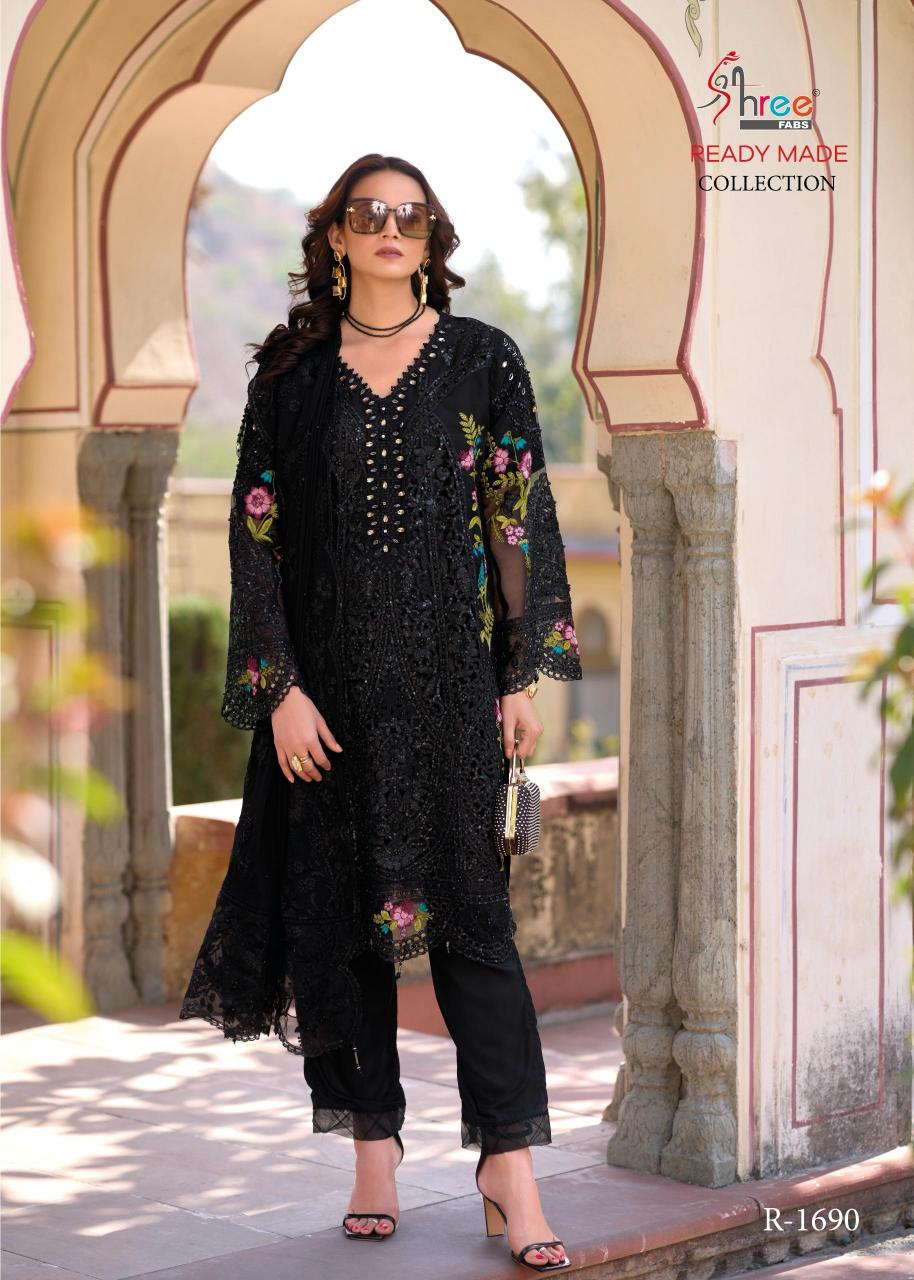 SHREE FAB MARIA B D-1690 PAKISTANI SUITS WHOLESALERS IN SURAT