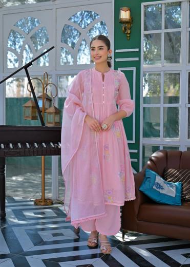 TANYAA P 105 COTTON KURTI PANT WITH DUPATTA WHOLESALE ONLINE IN DELHI