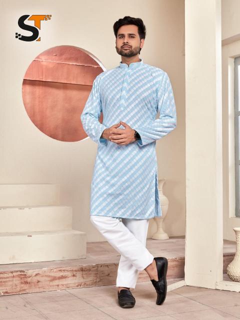 TRADITIONAL OCCASIONS LUCKNOW CHIKAN MENS KURATA WHOLESALE IN SURAT