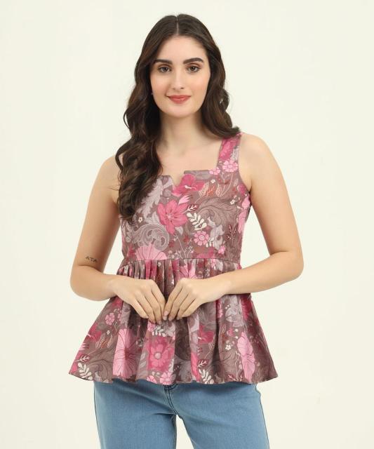 WOMAN SLIVLESS TUNIC TOP KURTI AT WHOLESALE RATE ONLINE