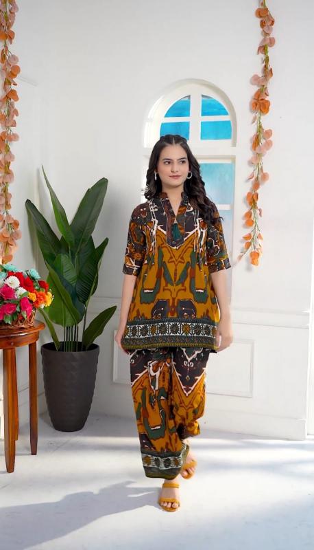 WOMANS DAILY WEAR COLOR KURTI CO-ORD SET WHOLESALE IN BANGLURE 