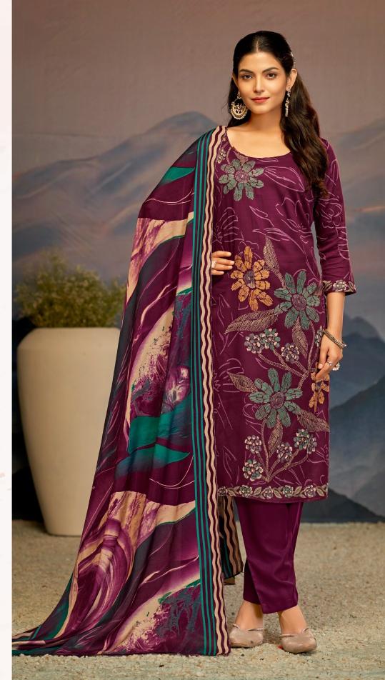 Bipson prints printed wholesale dress materials in surat
