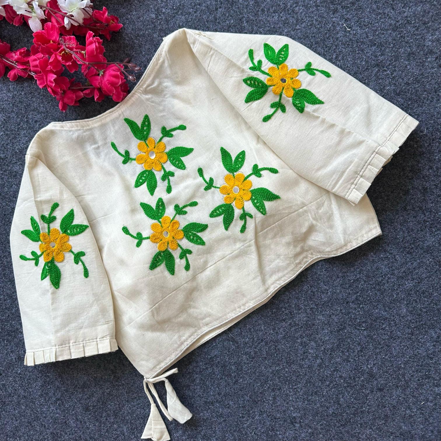 Blousewala havy khadi cotton blouse surat saree wholesale market