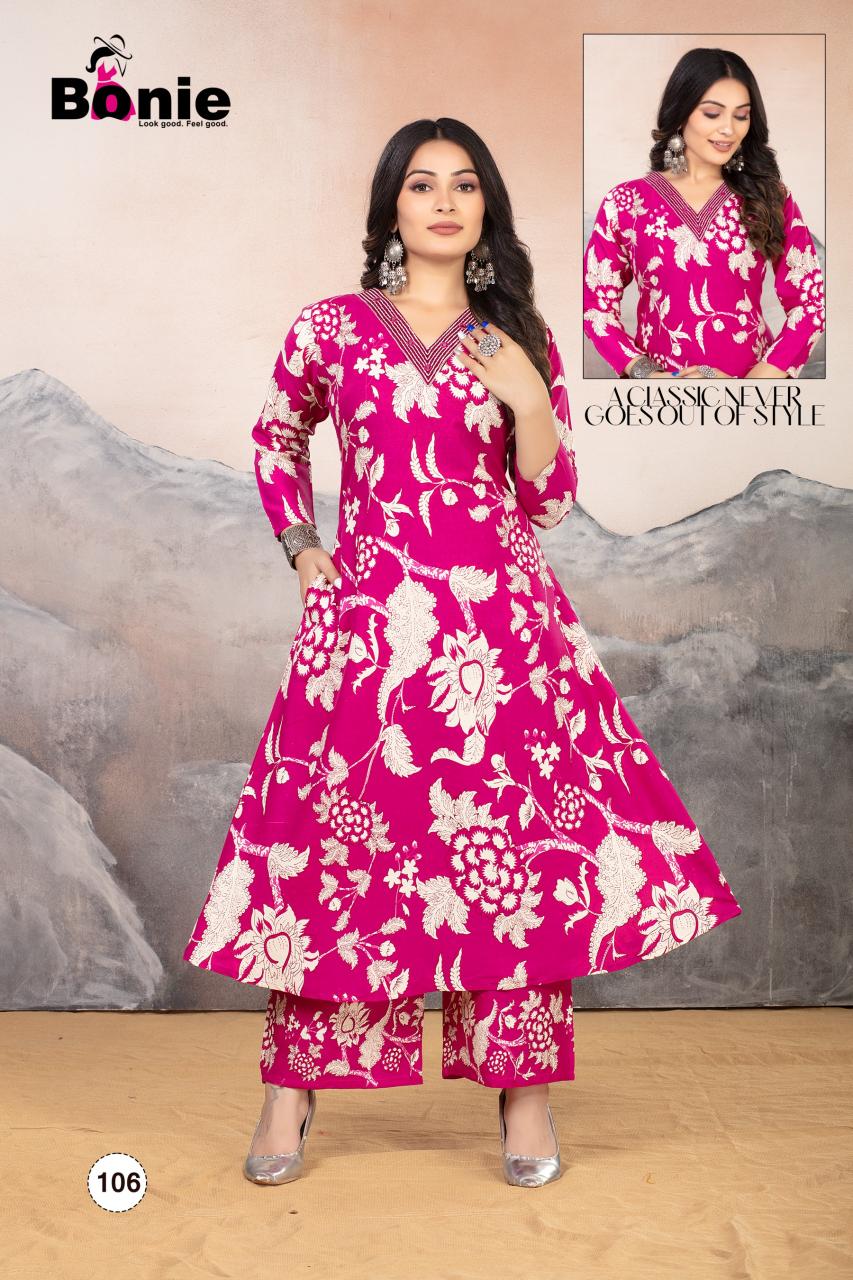 Bonie brand chahek vol 2 liva prints top with plazzo wholesale kurti manufacturers