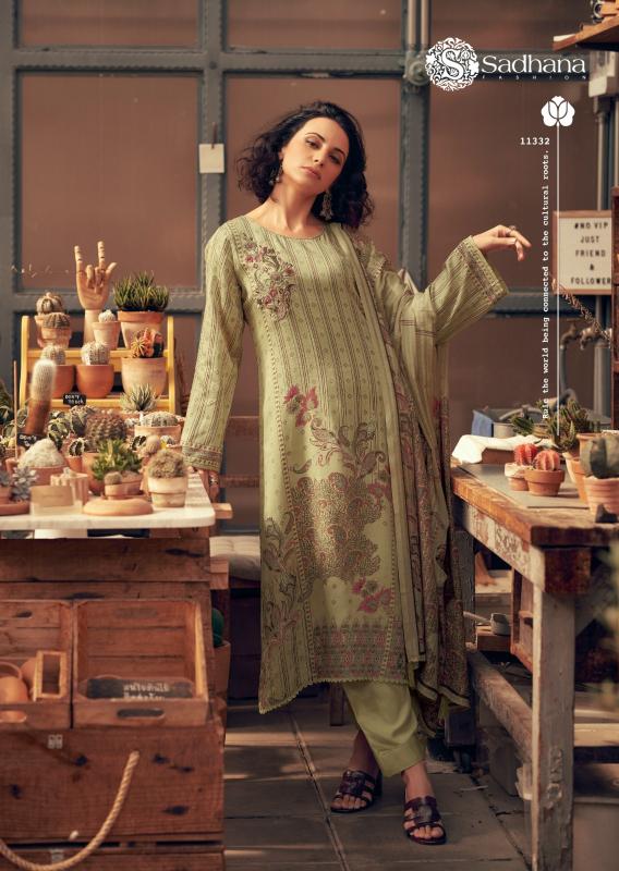 Sadhana fashion mahnoor jaam cotton dress materials wholesale