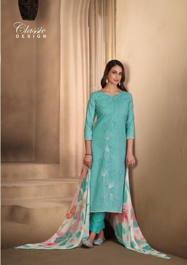 Sargam liyana camrik digital printed dress materials wholesale