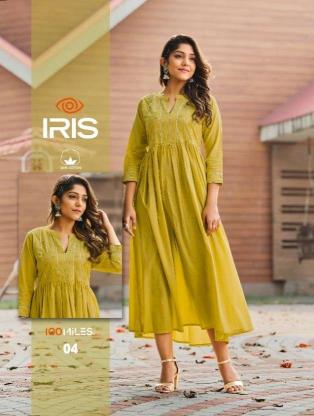 100 miles iris pure cotton kurti for women manufacturer