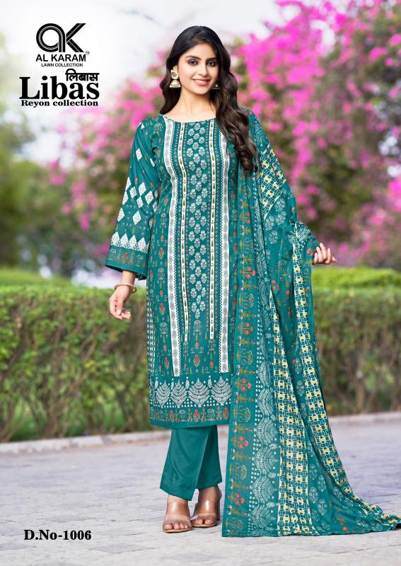 Alkaram libas vol-01 karachi rayon digital print surat wholesale market dress materials