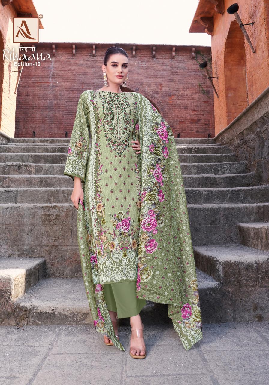  Alok suit - make in india rihaana 10 cambric cotton dress materials wholesale