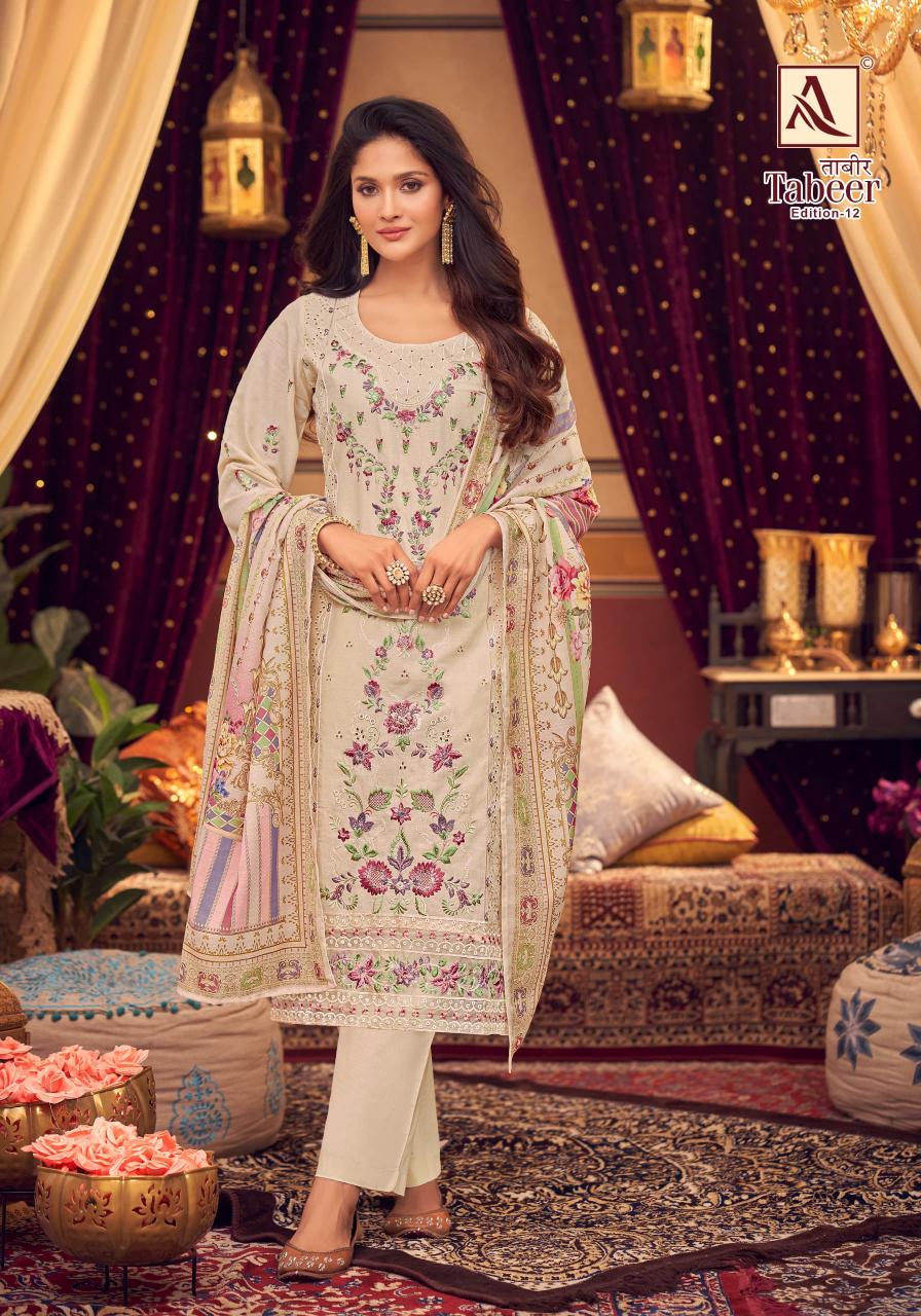 Alok suit - make in india tabeer 12 cambric lawn pakistani sambalpuri dress material wholesale