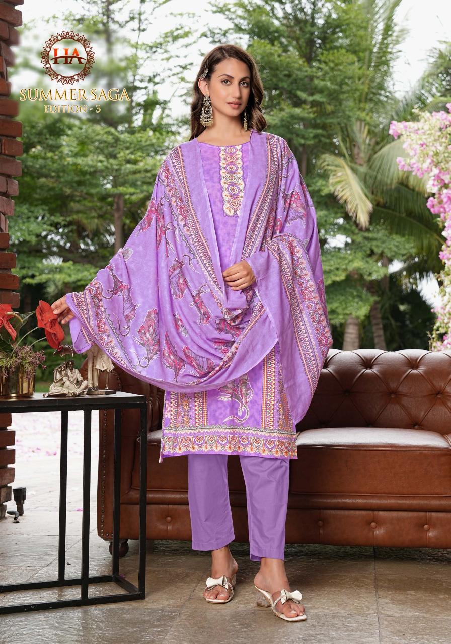 Alok suit summer saga 3 cotton designer print unstitched dress material wholesale