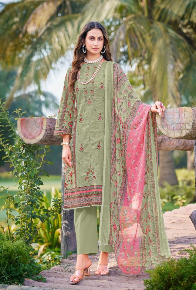 Alzohaib saira vol 1 cotton print surat dress material wholesale market online