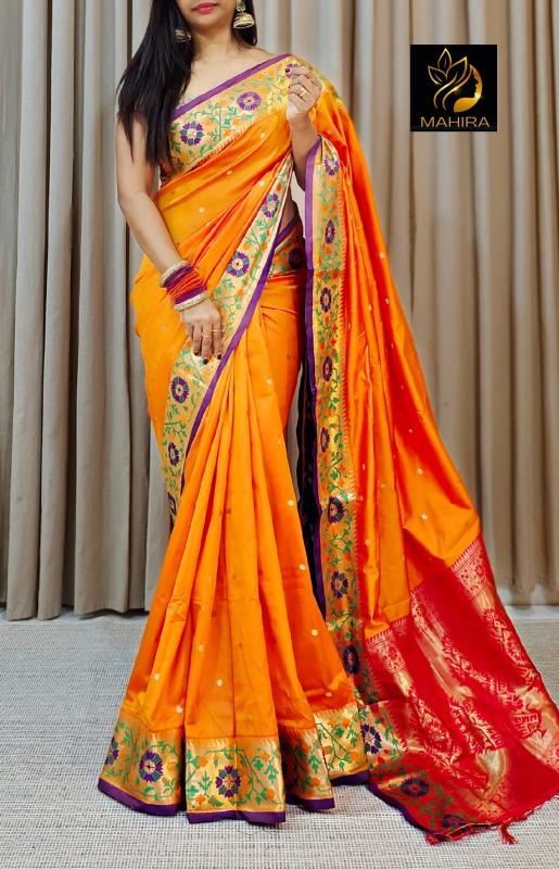 Ayesha-vol-3 handloom soft kanjivaram silk paithani 100 rs sarees wholesale online shopping