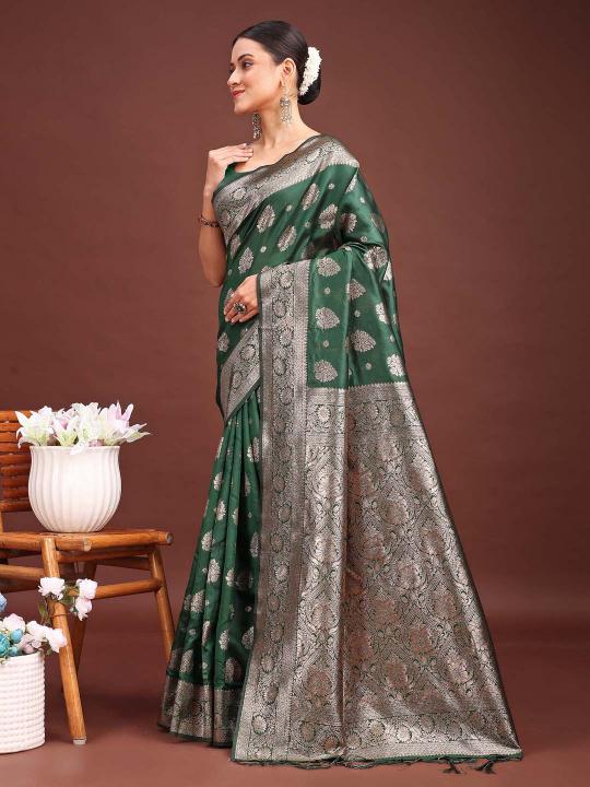BANARASI BLISS by astita fancy designer BANARASI SILK fabric saree wholesale with Fancy latkan 
