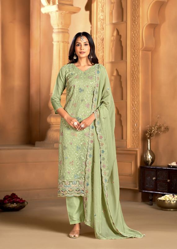 Bela fashion almir soft orgenza unstitched dress material wholesale