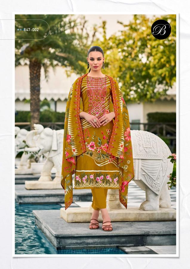 Belliza designer studio guzarish vol 23 cotton digital print surat wholesale market dress materials