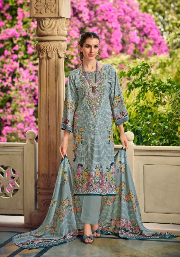 Belliza designer studio naira vol 107 digital print wholesale cotton dress material in ahmedabad