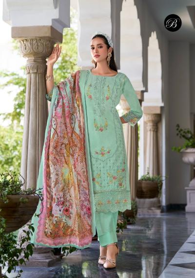 Belliza designer studio zoya vol 2 cotton lawn dress material wholesale with price