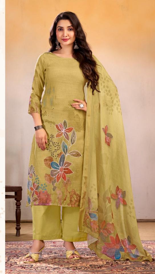Bipson prints omega 3289 linen digital print dress materials wholesale