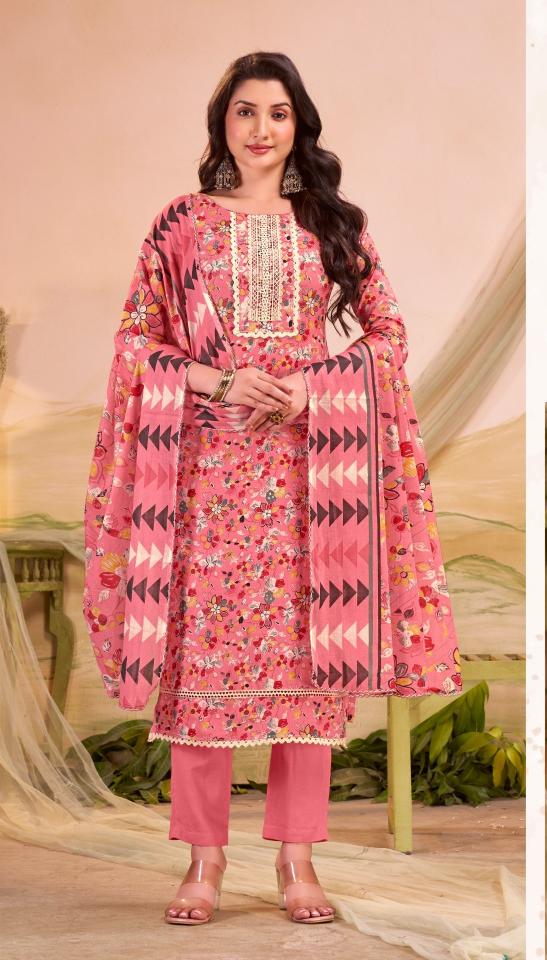 Bipson prints skoda superb 3275 cambric cotton print surat dress material wholesale market online