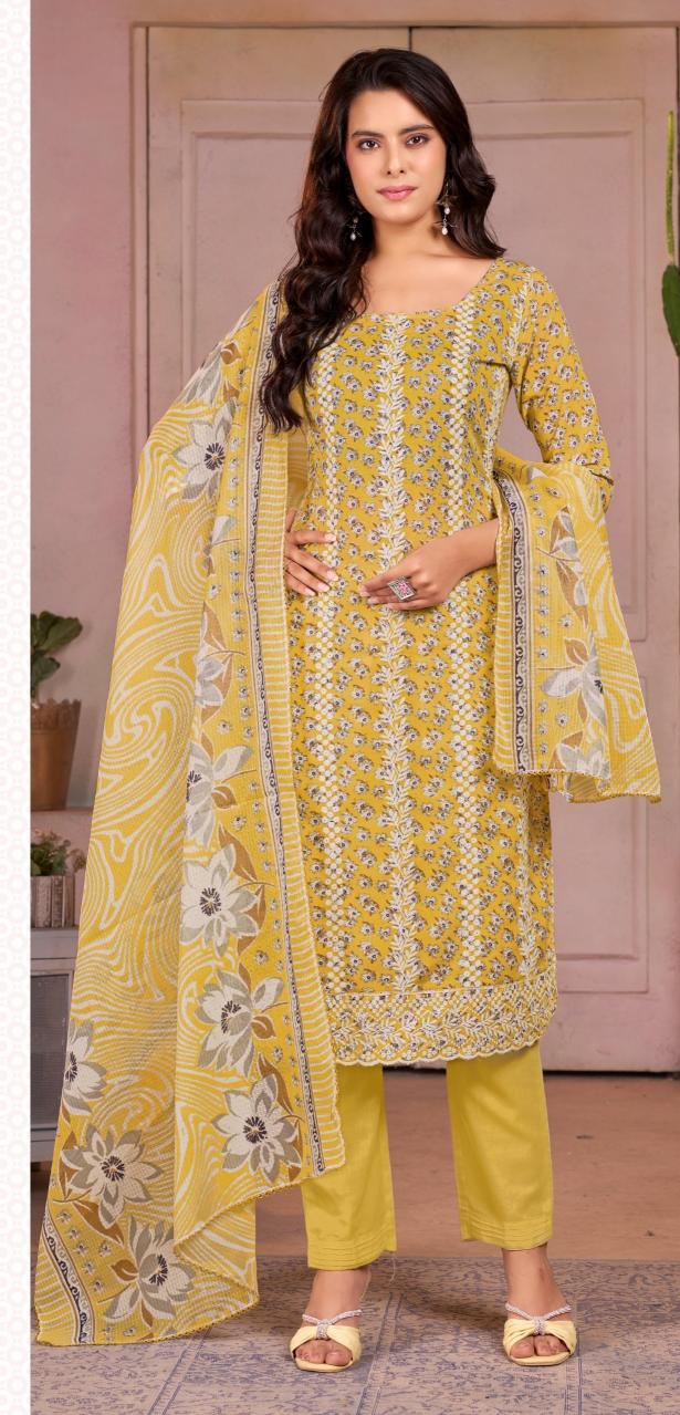 Bipson prints thar 3298 printed balar cotton dress material wholesale