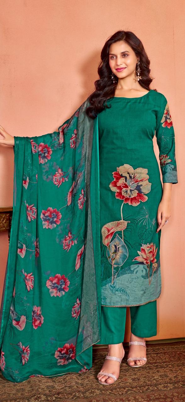 Bipson prints tissot 3301 cotton cambric print wholesale dress material online