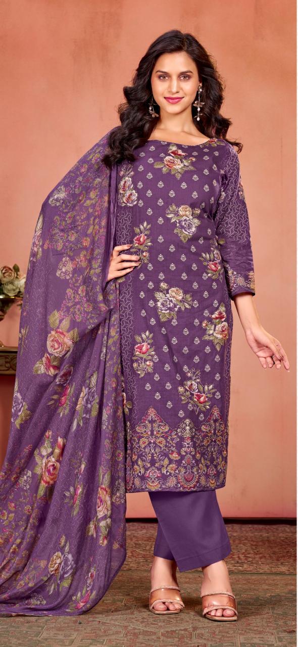 Bipson prints tissot 3302 cotton cambric print ahmedabad dress material wholesale market
