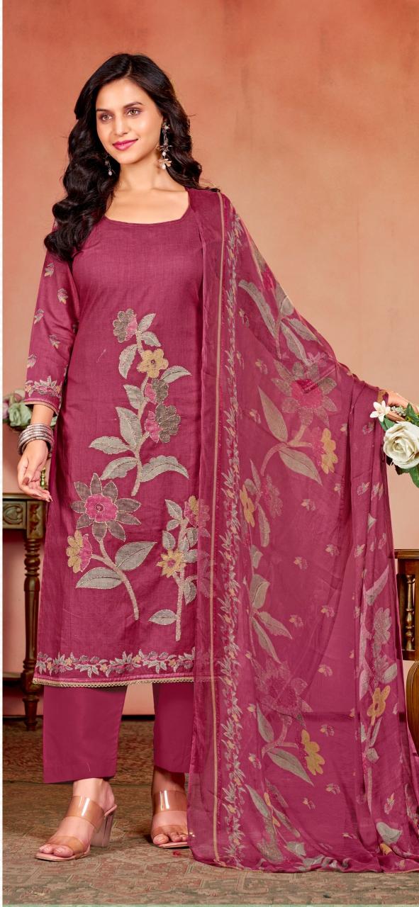 Bipson prints tissot 3303 cotton cambric print pranjul dress material wholesale price