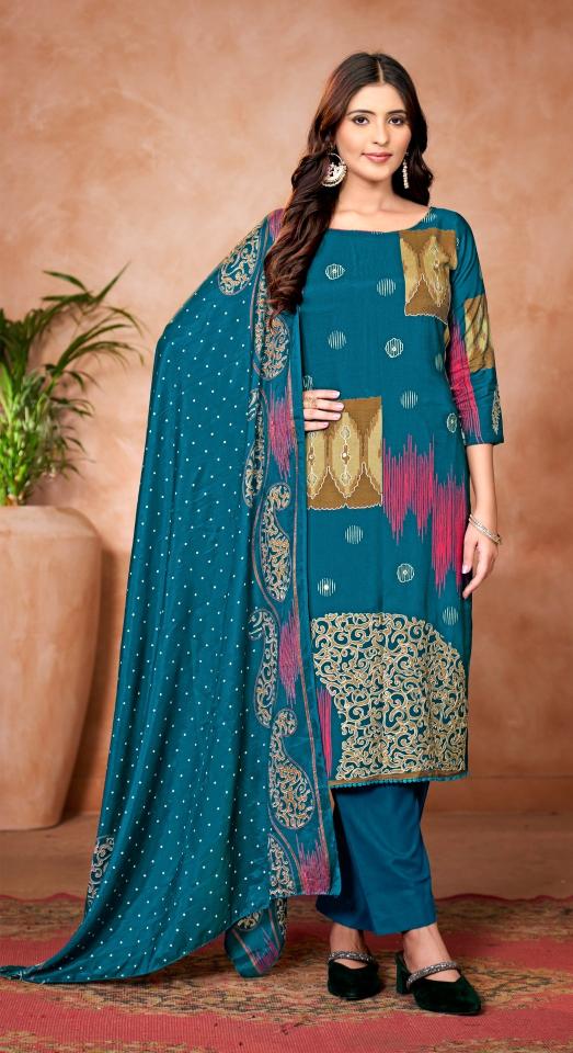 Bipson prints volvo 3242 viscose muslin discharge print dress materials wholesale