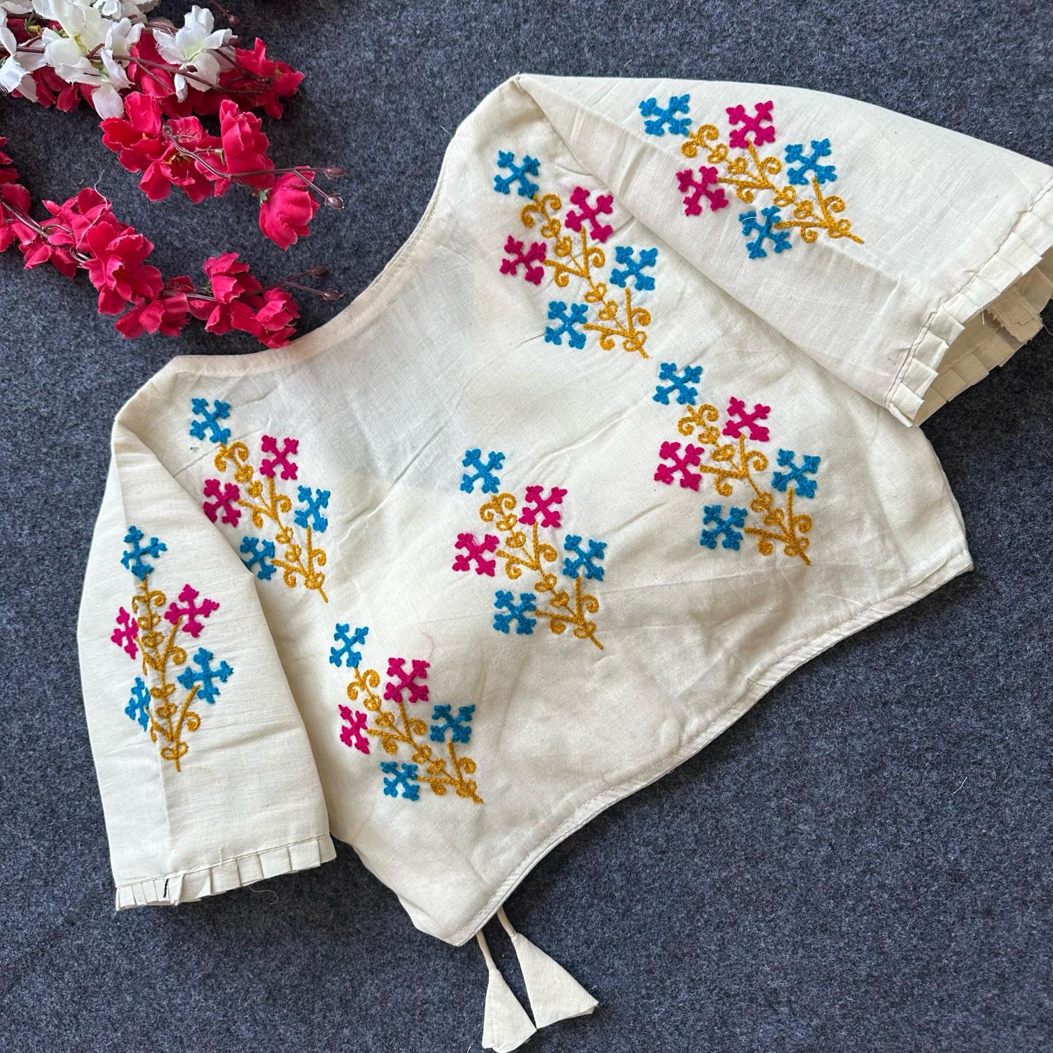 Blousewala khadi cotton blouse surat sarees wholesale