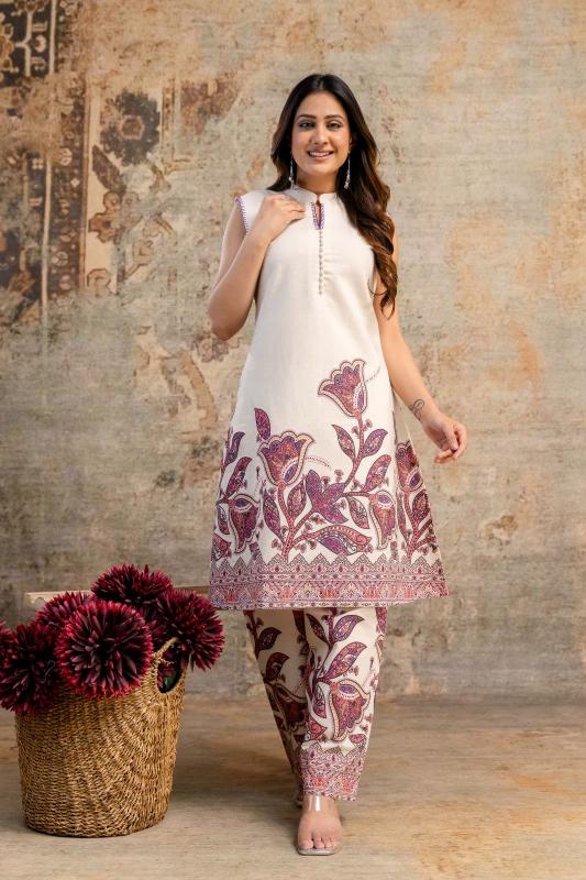 Cotton flex two piece cord set kurtis manufacturers