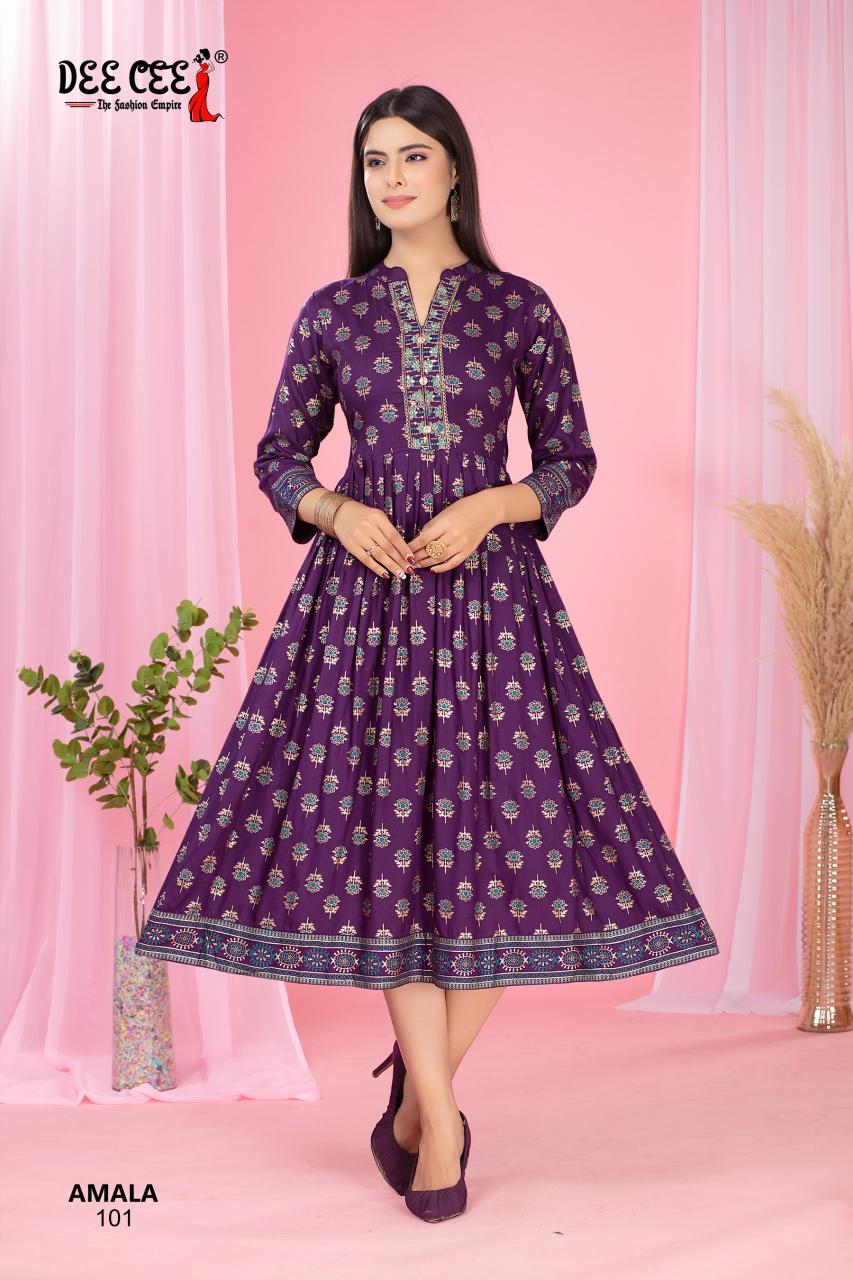 Deecee amala rayon plain wholesale kurti manufacturers