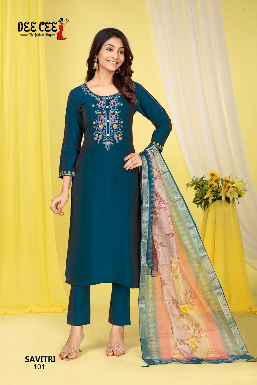 Deecee savitri rangila silk top bottom dupatta kurtis manufacturers