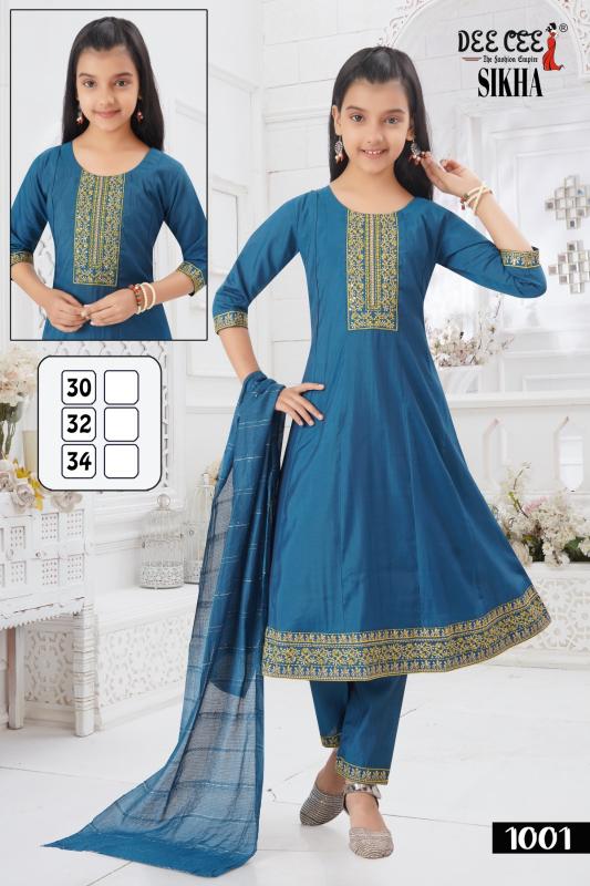 Deecee sikha roman silk top bottom dupatta best kurti manufacturer in india