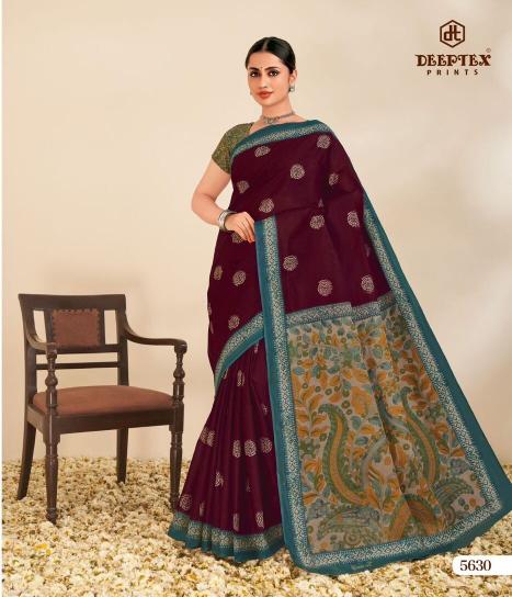Deeptex mother india vol-56 cotton sarees surat saree market