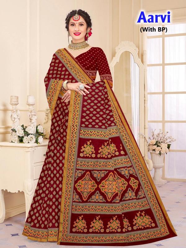 Devson aarvi cotton printed surat wholesale saree market