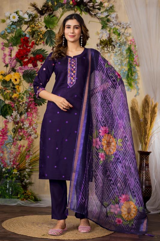 Diva 110 viscose roman silk top bottom dupatta ladies kurti manufacturers