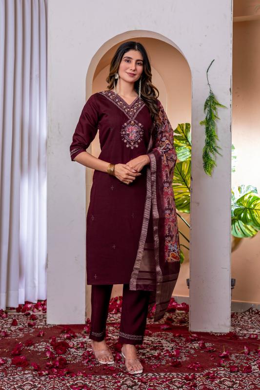 Diva 112 marina viscose silk top bottom dupatta kurti manufacturer in india