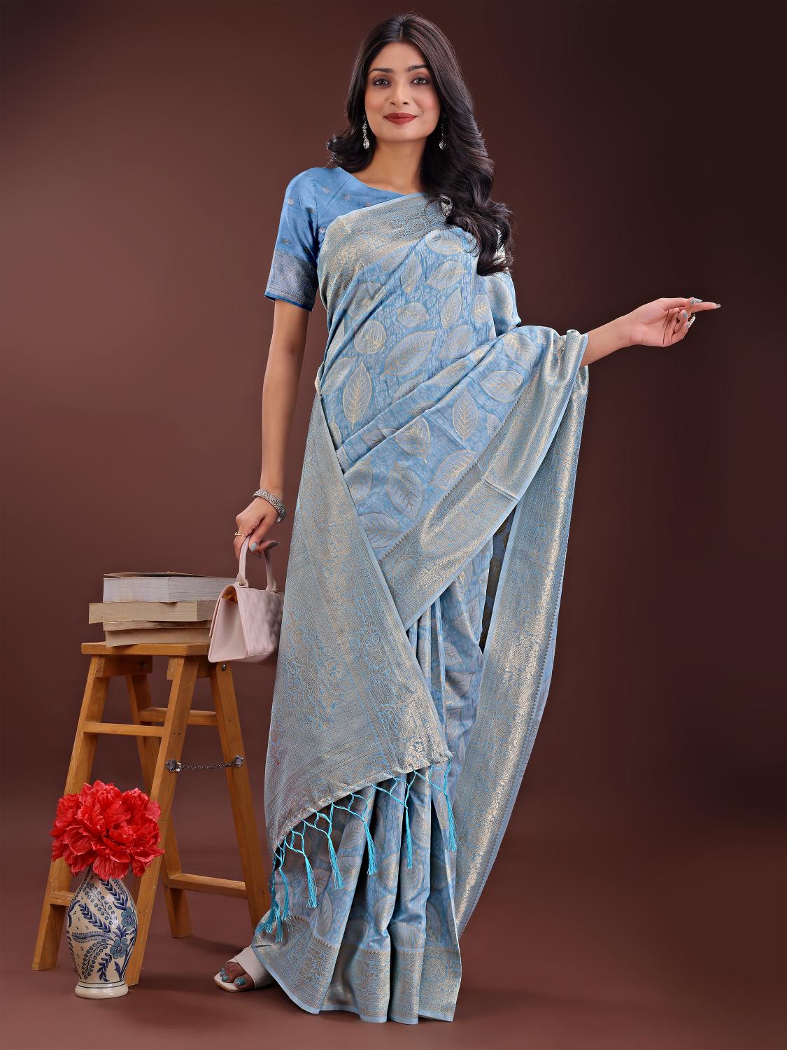 FLORAL STYLE VOL 4 by astita fancy designer cotton fabric saree wholesale with latkan 