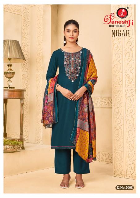 Ganeshji nigar vol-02 pure reyon slub cash on delivery wholesale dress materials