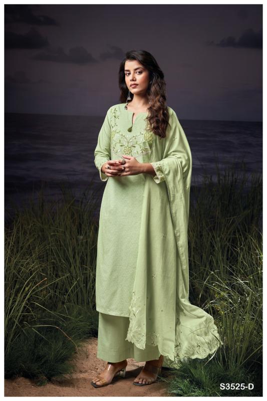 Ganga aavreen 3525 printed pure cotton dress materials wholesale